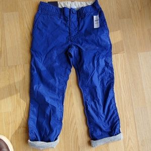 Gap kids insulated blue khaki pants size 6